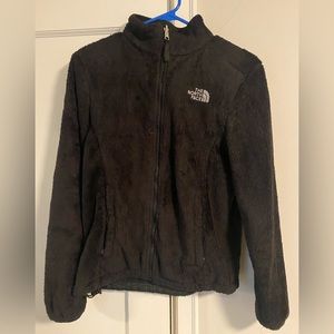 Black soft fleece Northface zip jacket